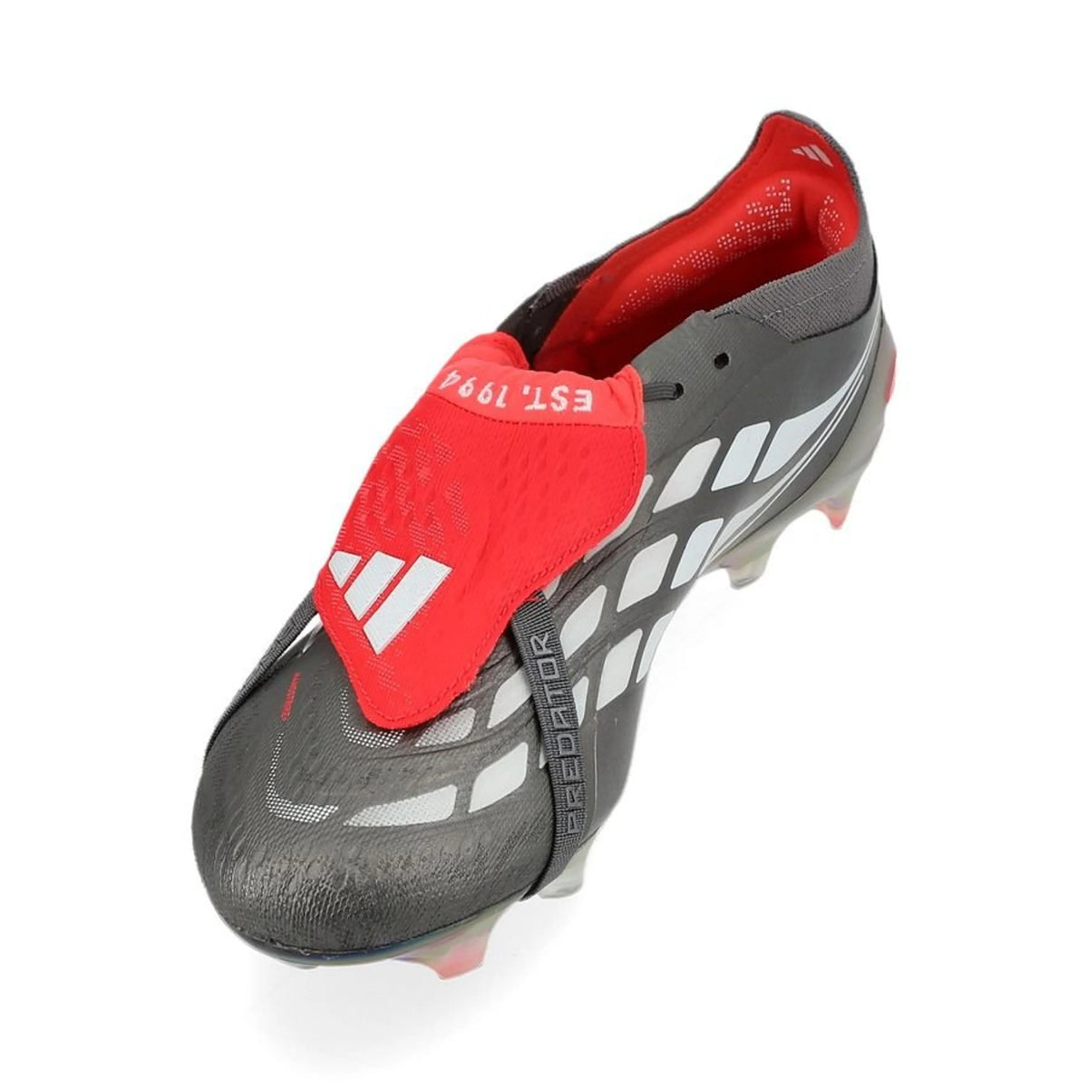 adidas Predator Elite Fold-over Tongue FG Finishers Steel - Argenté/Blanc/Lucid Red