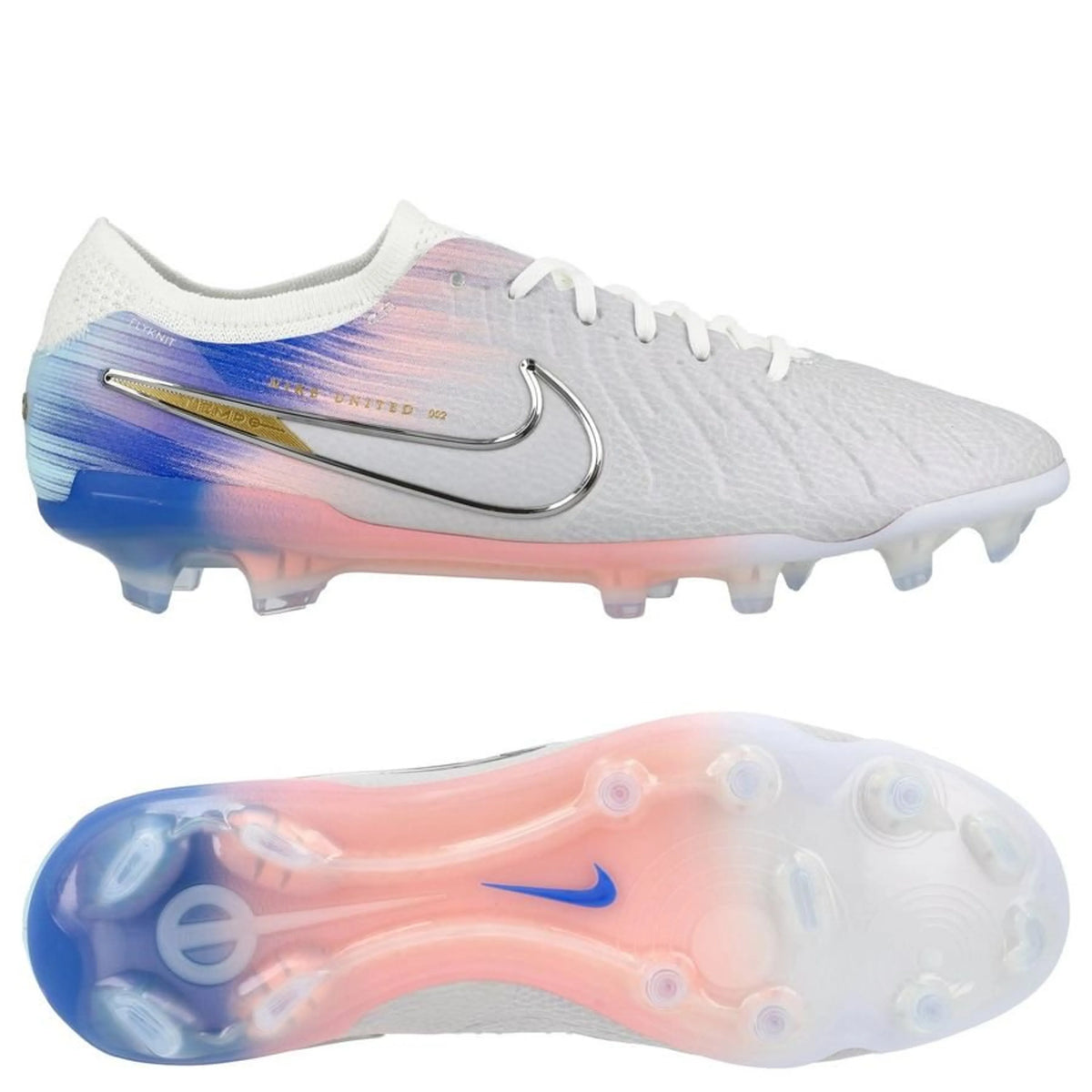 Nike Tiempo Legend 10 Elite FG United - Gris/Bleu Pour Milieux