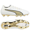 PUMA King 20 Ultimate FG/AG White Gold - Blanc/Doré/Noir