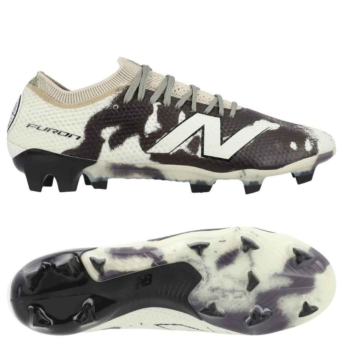 New Balance X Stone Island Furon v9 Elite FG - Noir/Blanc ÉDITION LIMITÉE