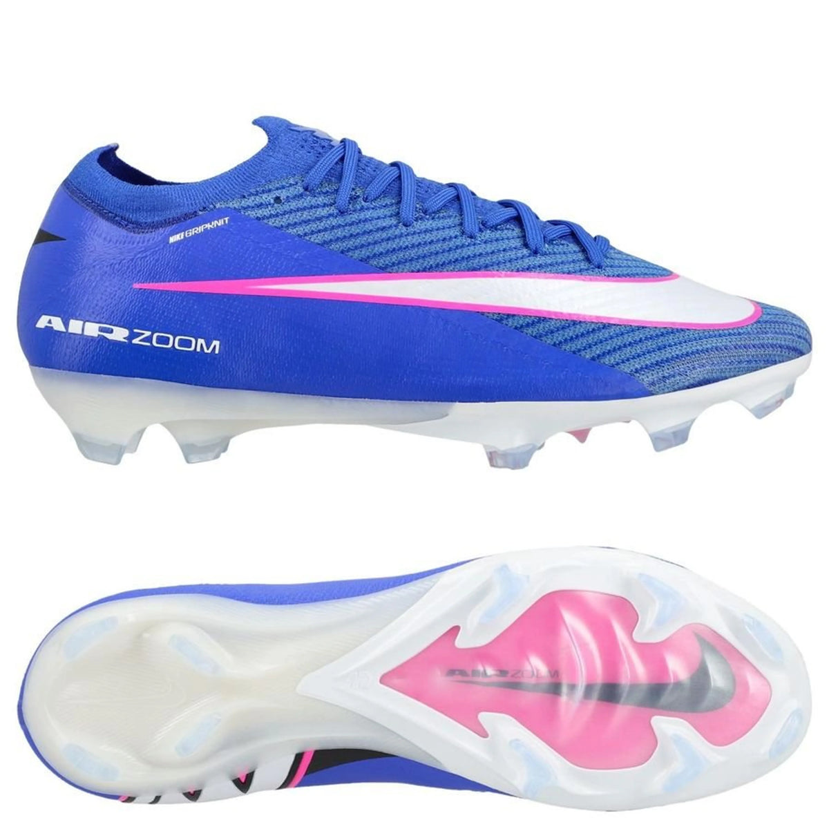 Nike Air Zoom Mercurial Vapor 16 Elite FG Attack - Bleu/Blanc