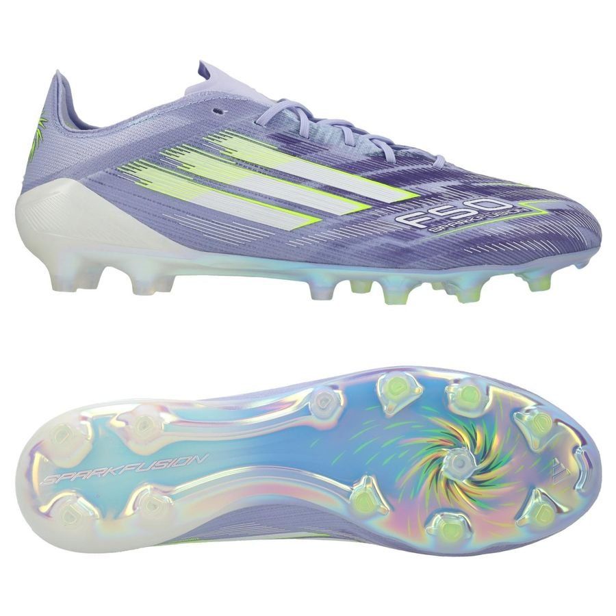 adidas F50 Sparkfusion Elite Low Cut FG/AG Radiant Blaze - Ton violet/Vert/Violet Femme