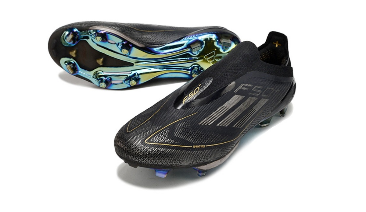 Adidas F50+ Laceless Darkspark Pack Elite FG - Noir/Or