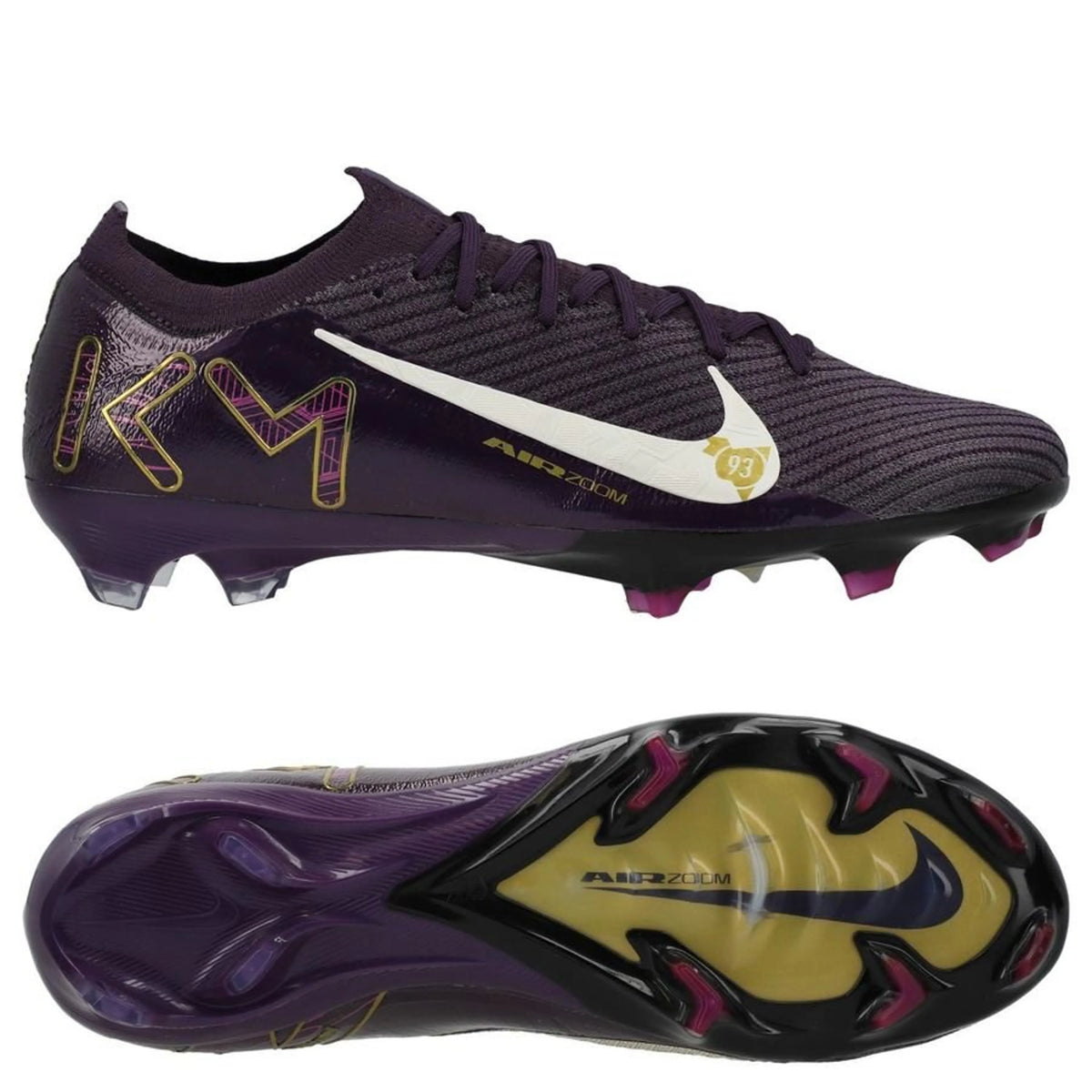 Nike Air Zoom Mercurial Vapor 16 Elite FG Mbappé Personal Edition - Violet/Blanc