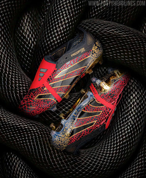adidas Predator Elite Fold-over Tongue FG Year of the Snake - Édition LIMITÉE Rouge/Or/Noir