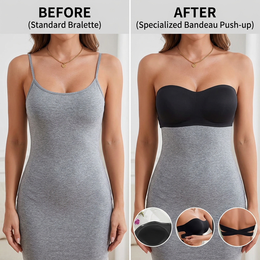 Soutien-gorge bandeau push-up