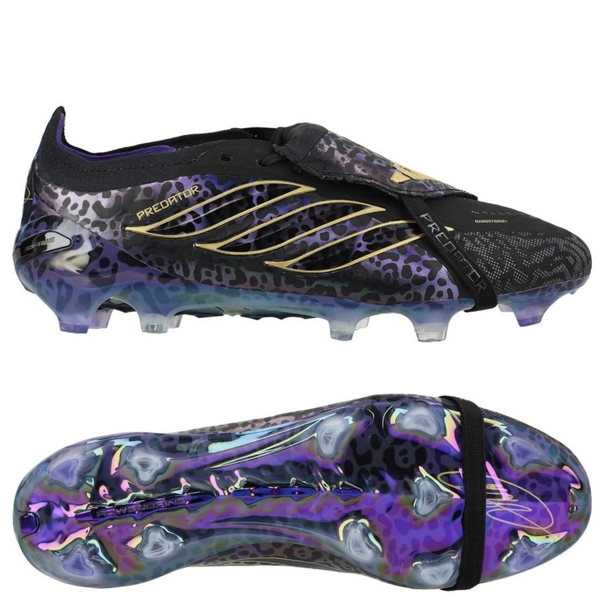 adidas Predator Elite Fold-over Semelles Elite FG Kaká - Noir/Violet/Doré ÉDITION LIMITÉE Top pour un attaquant