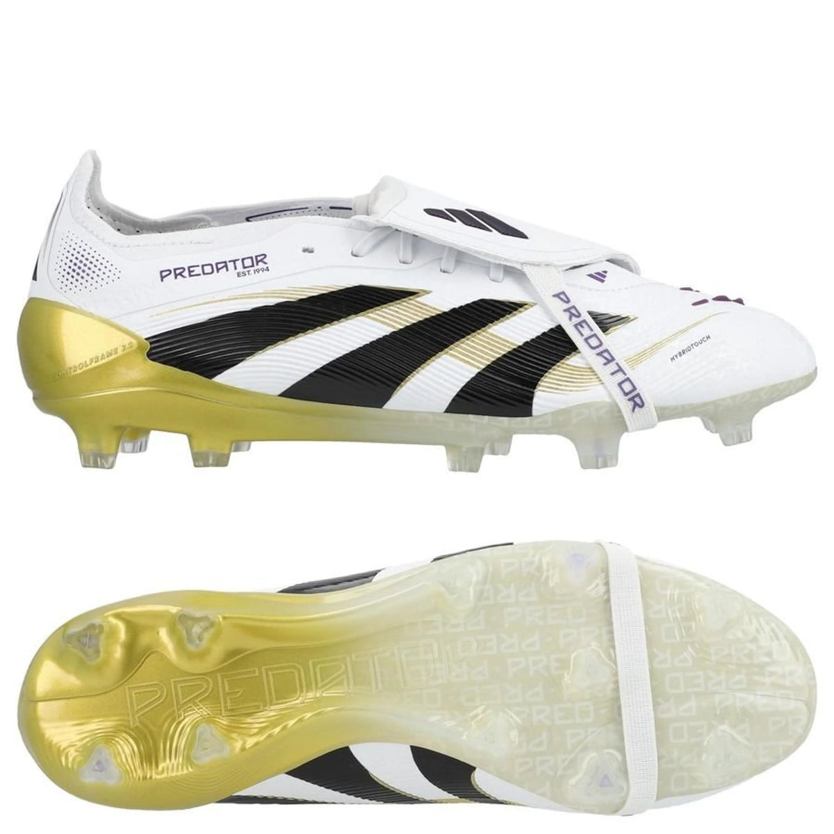 adidas Predator Elite Fold-over Tongue FG Road to Glory - Blanc/Noir/Doré Pour Millieux