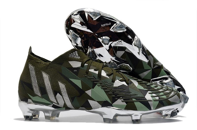 Adidas Predator Edge .1 FG Swarovski Crystals - Focus Olive/Argent Métallique/Citron Magique